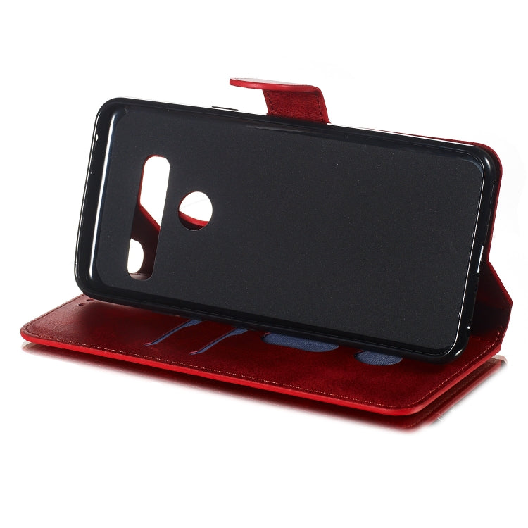 For LG G8 / G8s / G8 ThinQ Solid Color Buckle Horizontal Flip Leather Case with Wallet & Holder & Card Slots