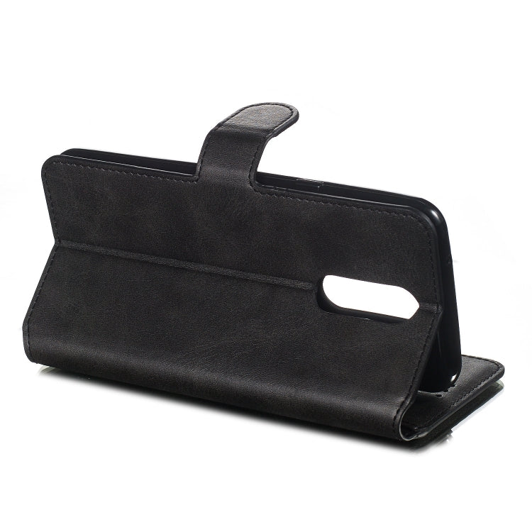 For LG K40 / K12 Solid Color Buckle Horizontal Flip Leather Case with Wallet & Holder & Card Slots