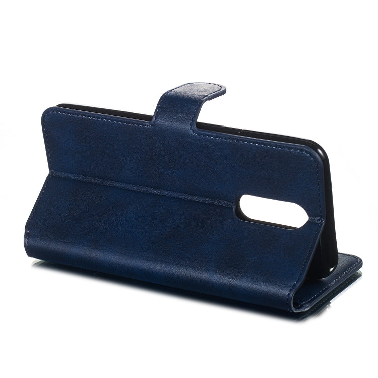 For LG K40 / K12 Solid Color Buckle Horizontal Flip Leather Case with Wallet & Holder & Card Slots