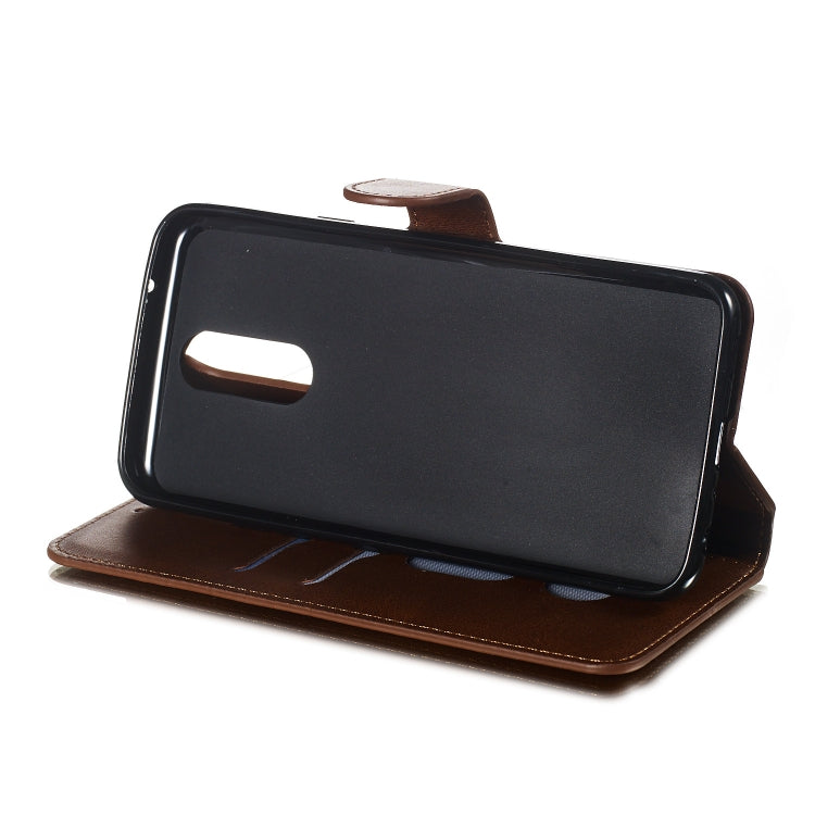 For LG K40 / K12 Solid Color Buckle Horizontal Flip Leather Case with Wallet & Holder & Card Slots