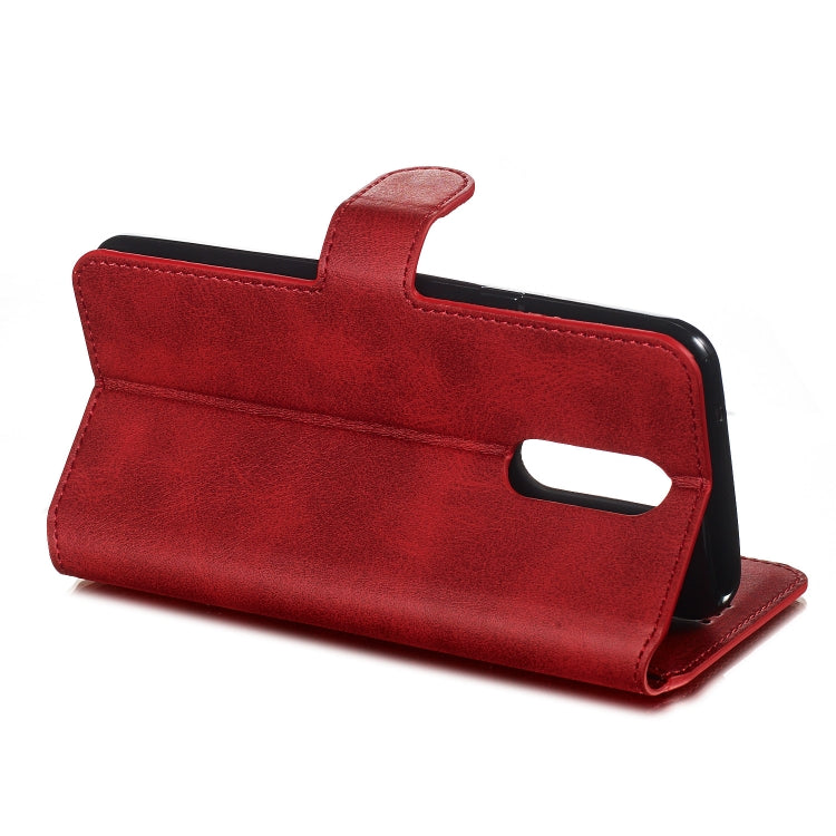 For LG K40 / K12 Solid Color Buckle Horizontal Flip Leather Case with Wallet & Holder & Card Slots