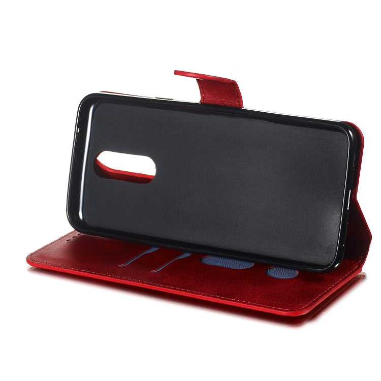 For LG K40 / K12 Solid Color Buckle Horizontal Flip Leather Case with Wallet & Holder & Card Slots