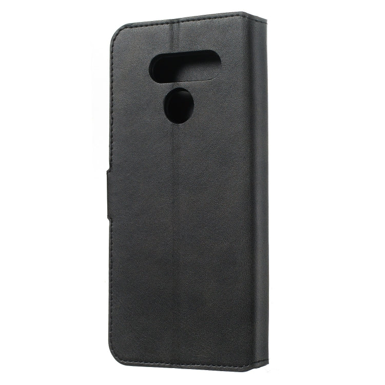 For LG K50 / Q60 Solid Color Buckle Horizontal Flip Leather Case with Wallet & Holder & Card Slots