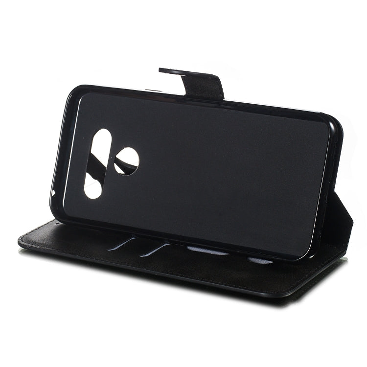 For LG K50 / Q60 Solid Color Buckle Horizontal Flip Leather Case with Wallet & Holder & Card Slots