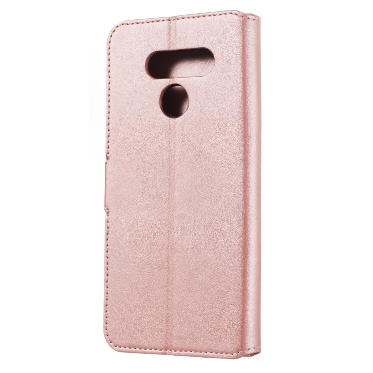For LG K50 / Q60 Solid Color Buckle Horizontal Flip Leather Case with Wallet & Holder & Card Slots