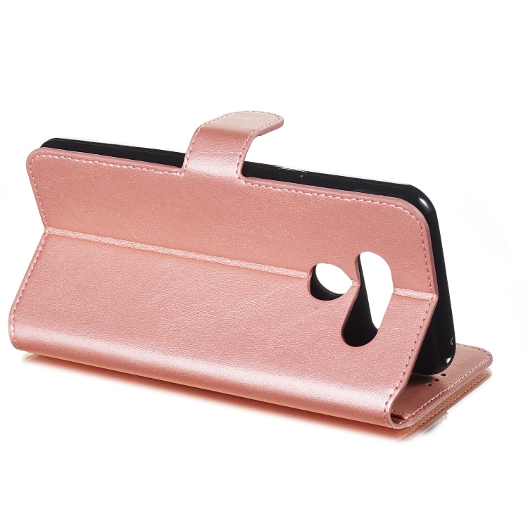 For LG K50 / Q60 Solid Color Buckle Horizontal Flip Leather Case with Wallet & Holder & Card Slots