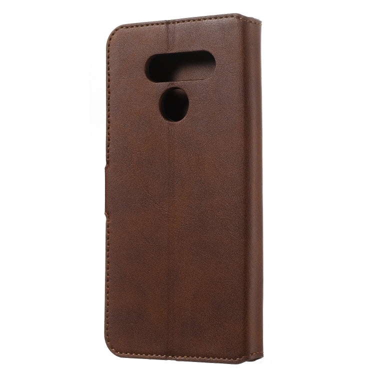 For LG K50 / Q60 Solid Color Buckle Horizontal Flip Leather Case with Wallet & Holder & Card Slots