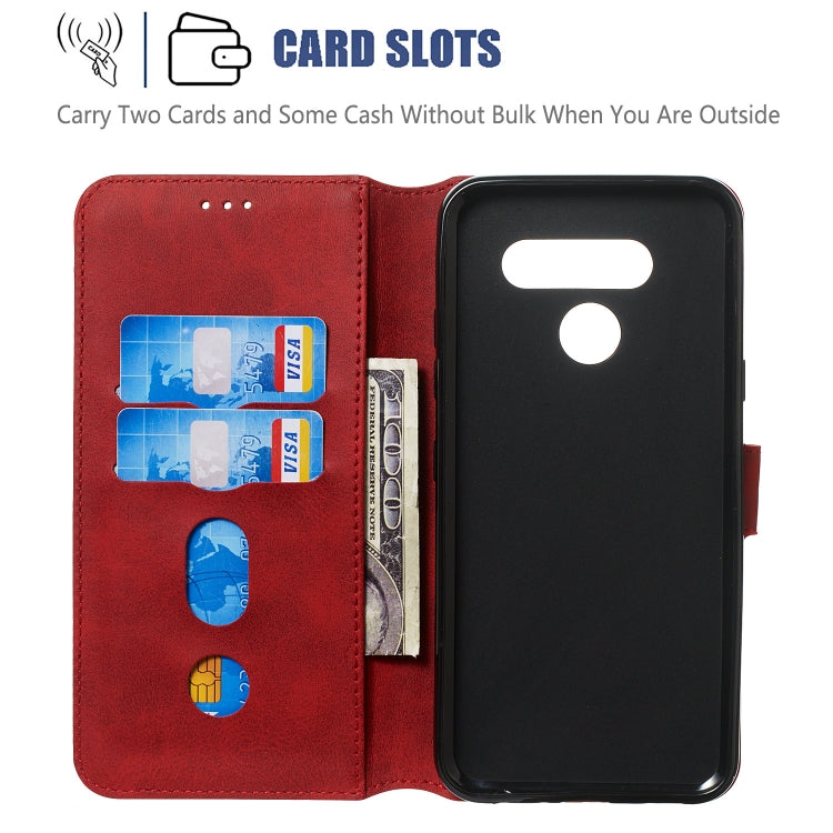 For LG K50 / Q60 Solid Color Buckle Horizontal Flip Leather Case with Wallet & Holder & Card Slots