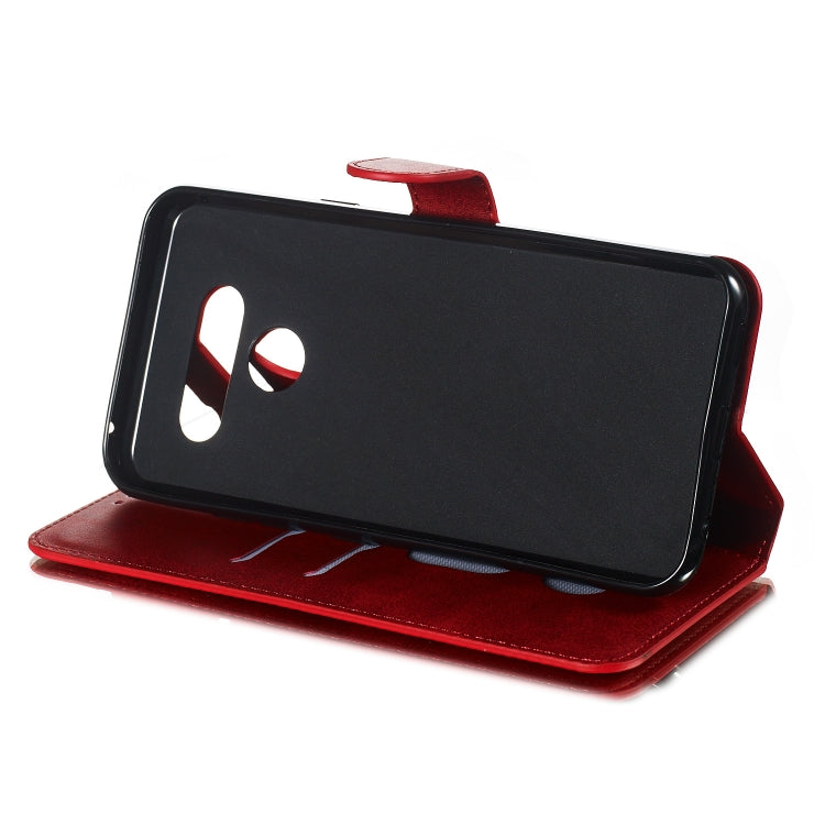 For LG K50 / Q60 Solid Color Buckle Horizontal Flip Leather Case with Wallet & Holder & Card Slots