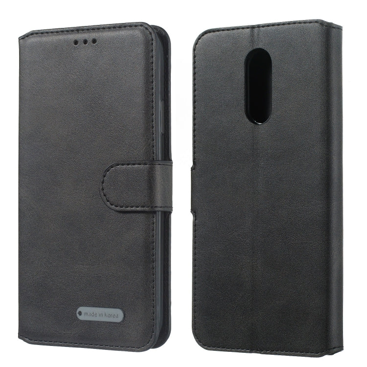 For LG Stylo 4 / Q8 (2018) Solid Color Buckle Horizontal Flip Leather Case with Wallet & Holder & Card Slots