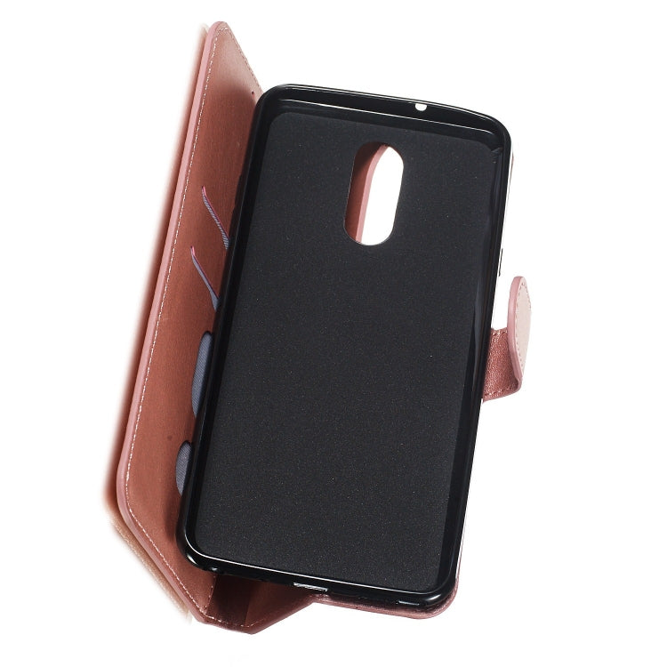 For LG Stylo 4 / Q8 (2018) Solid Color Buckle Horizontal Flip Leather Case with Wallet & Holder & Card Slots