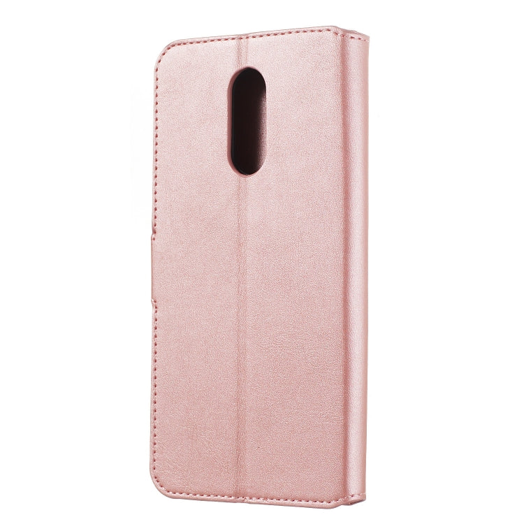 For LG Q Stylo 5 Solid Color Buckle Horizontal Flip Leather Case with Wallet & Holder & Card Slots