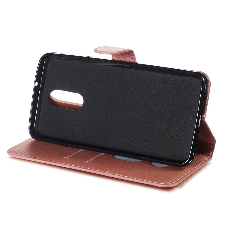 For LG Q Stylo 5 Solid Color Buckle Horizontal Flip Leather Case with Wallet & Holder & Card Slots