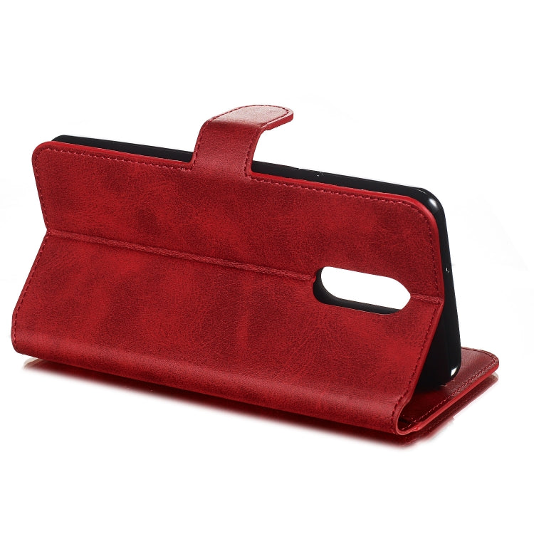 For LG Q Stylo 5 Solid Color Buckle Horizontal Flip Leather Case with Wallet & Holder & Card Slots