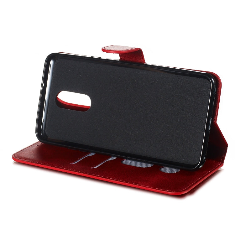 For LG Q Stylo 5 Solid Color Buckle Horizontal Flip Leather Case with Wallet & Holder & Card Slots
