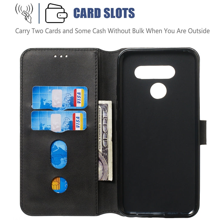 For LG V30 Solid Color Buckle Horizontal Flip Leather Case with Wallet & Holder & Card Slots