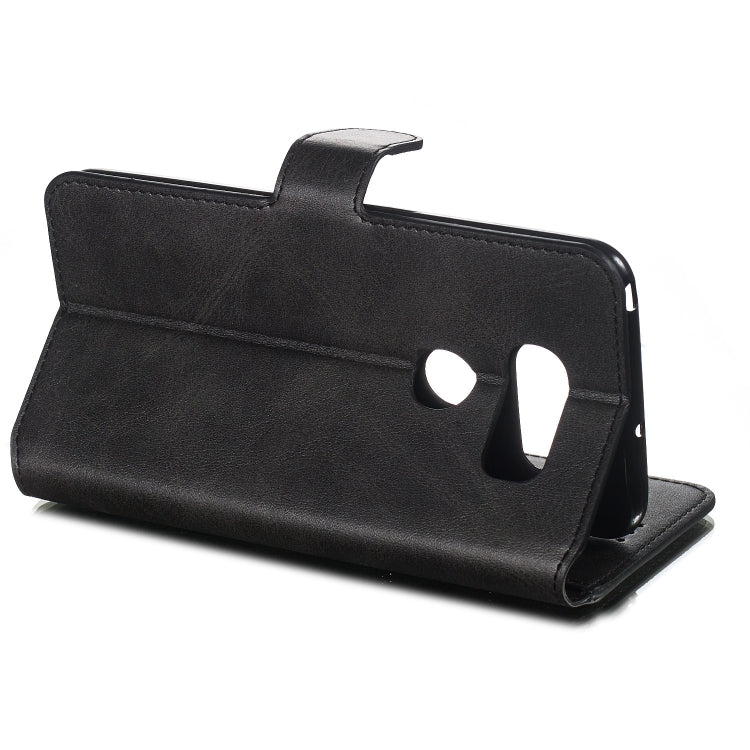 For LG V30 Solid Color Buckle Horizontal Flip Leather Case with Wallet & Holder & Card Slots