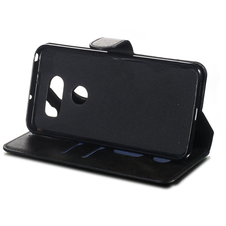 For LG V30 Solid Color Buckle Horizontal Flip Leather Case with Wallet & Holder & Card Slots