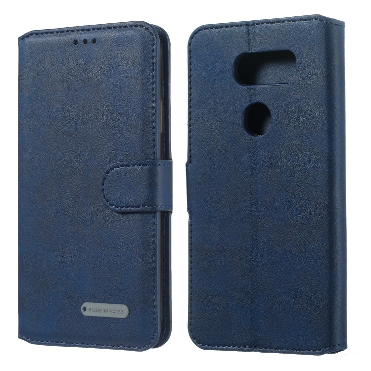 For LG V30 Solid Color Buckle Horizontal Flip Leather Case with Wallet & Holder & Card Slots