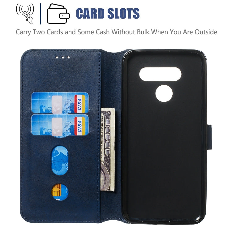 For LG V30 Solid Color Buckle Horizontal Flip Leather Case with Wallet & Holder & Card Slots