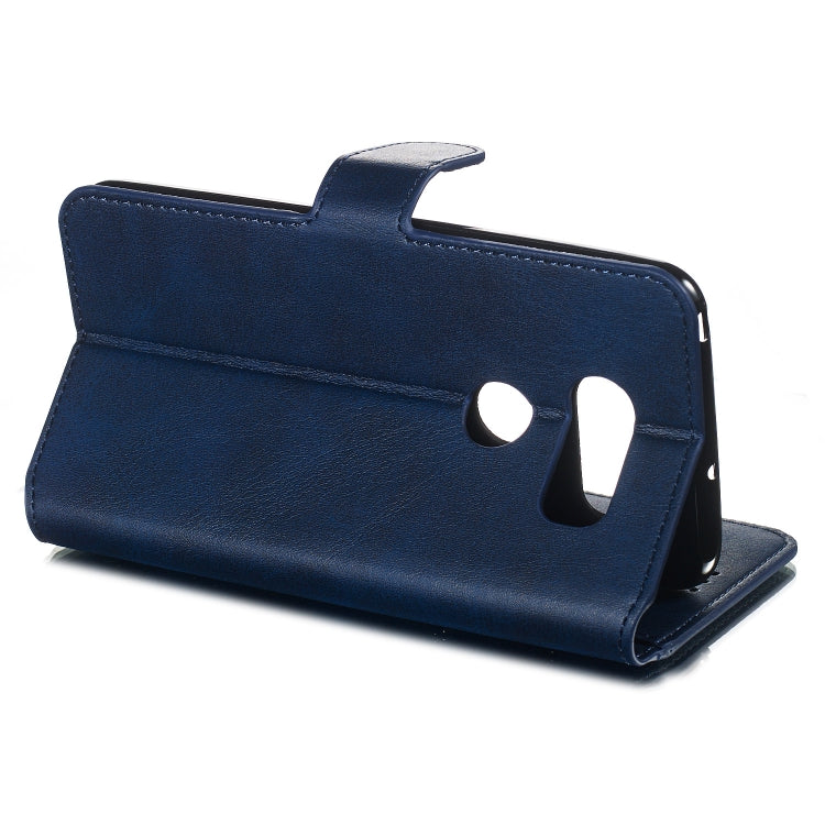 For LG V30 Solid Color Buckle Horizontal Flip Leather Case with Wallet & Holder & Card Slots