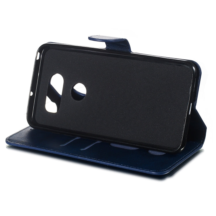 For LG V30 Solid Color Buckle Horizontal Flip Leather Case with Wallet & Holder & Card Slots