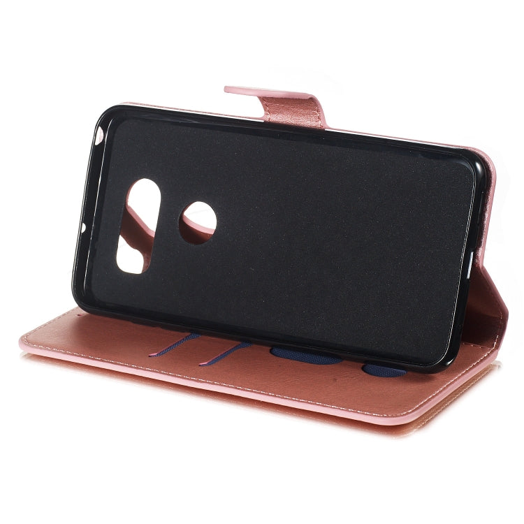 For LG V30 Solid Color Buckle Horizontal Flip Leather Case with Wallet & Holder & Card Slots