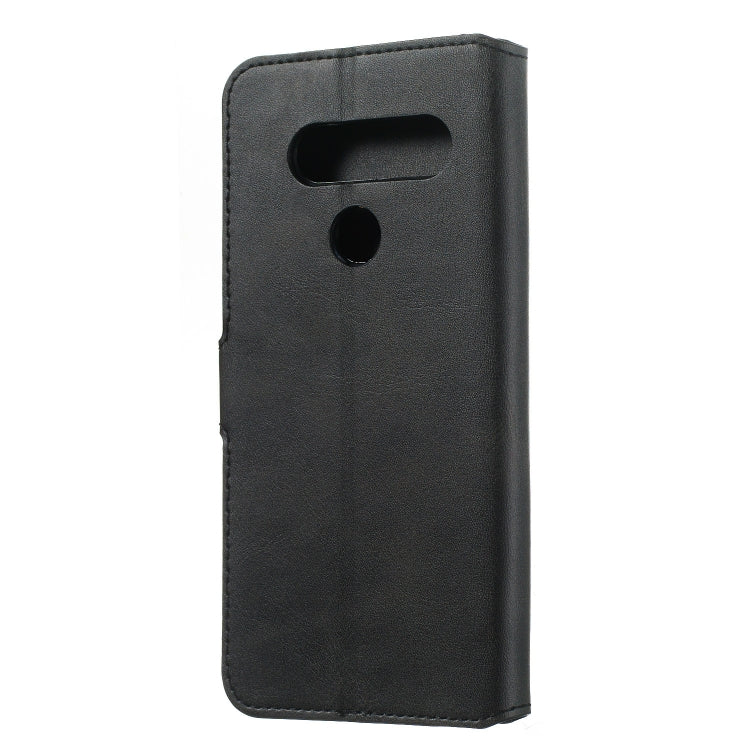 For LG V40 Solid Color Buckle Horizontal Flip Leather Case with Wallet & Holder & Card Slots