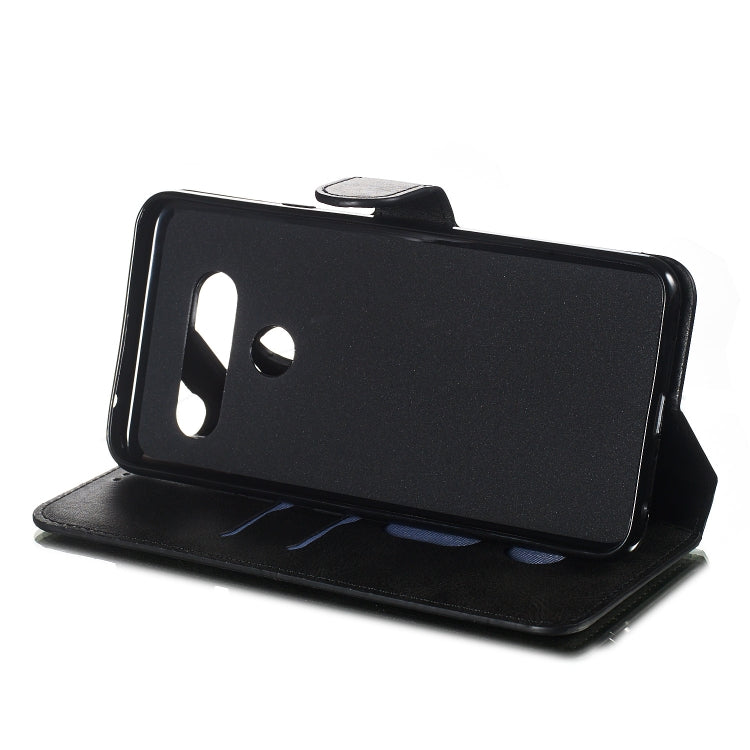For LG V40 Solid Color Buckle Horizontal Flip Leather Case with Wallet & Holder & Card Slots