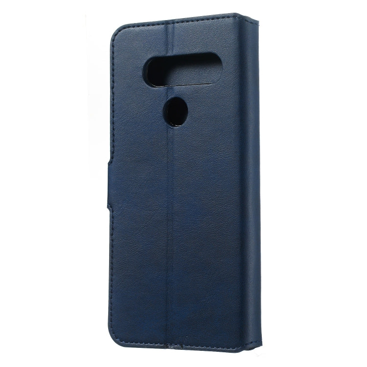 For LG V40 Solid Color Buckle Horizontal Flip Leather Case with Wallet & Holder & Card Slots