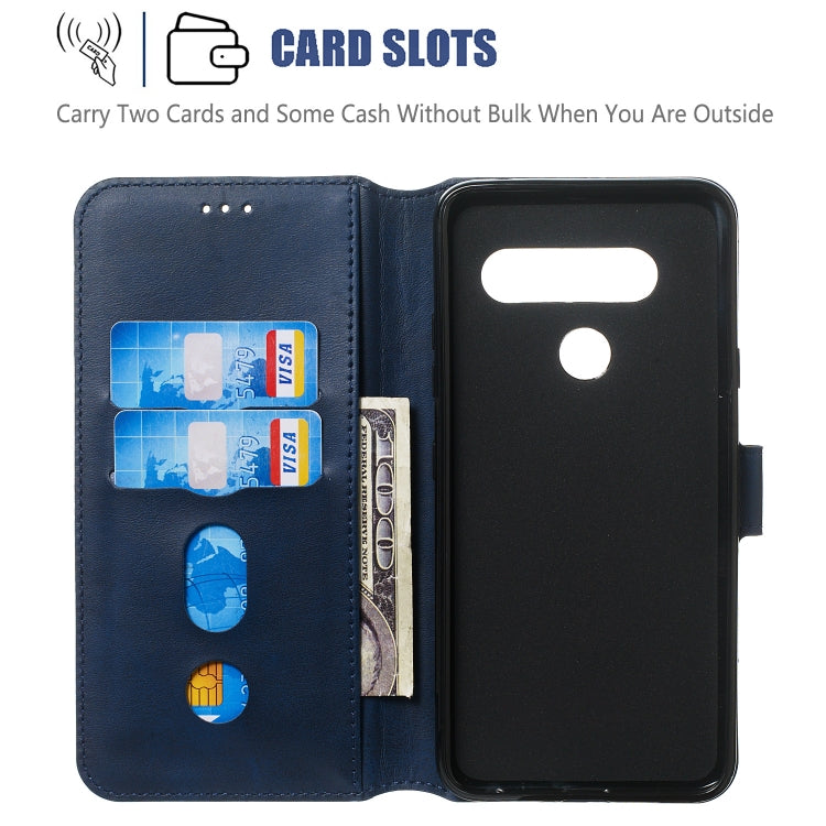 For LG V40 Solid Color Buckle Horizontal Flip Leather Case with Wallet & Holder & Card Slots