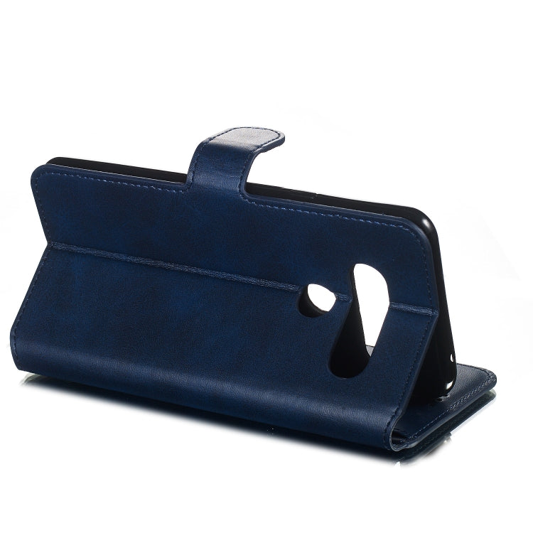 For LG V40 Solid Color Buckle Horizontal Flip Leather Case with Wallet & Holder & Card Slots
