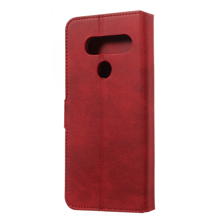 For LG V40 Solid Color Buckle Horizontal Flip Leather Case with Wallet & Holder & Card Slots