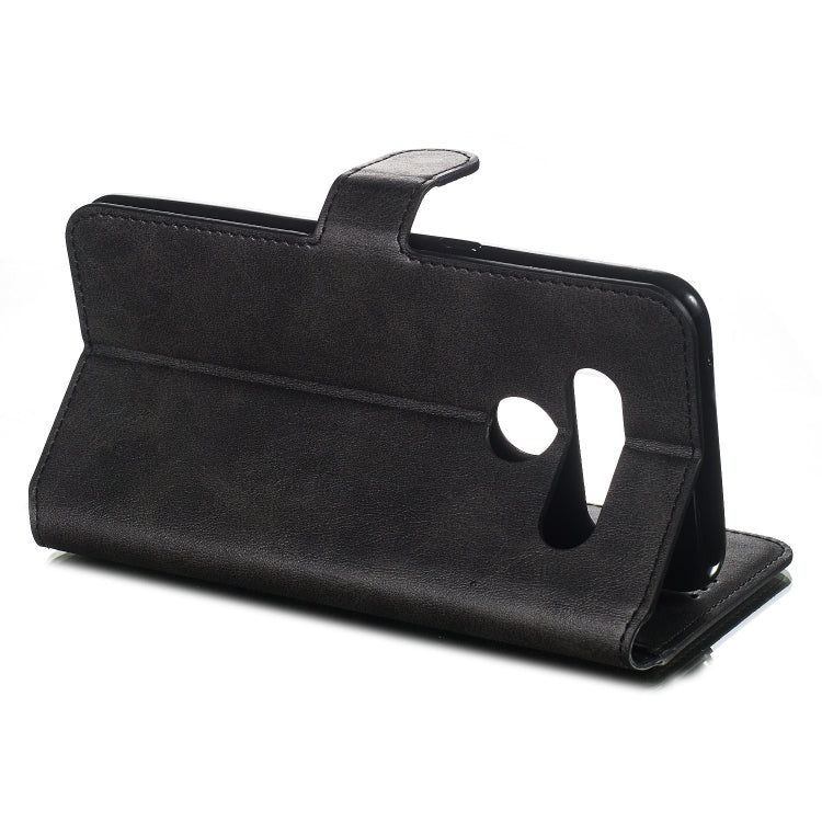 For LG V50 Solid Color Buckle Horizontal Flip Leather Case with Wallet & Holder & Card Slots