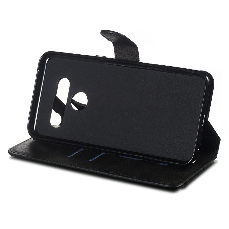 For LG V50 Solid Color Buckle Horizontal Flip Leather Case with Wallet & Holder & Card Slots