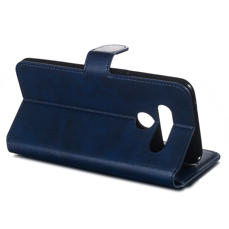 For LG V50 Solid Color Buckle Horizontal Flip Leather Case with Wallet & Holder & Card Slots