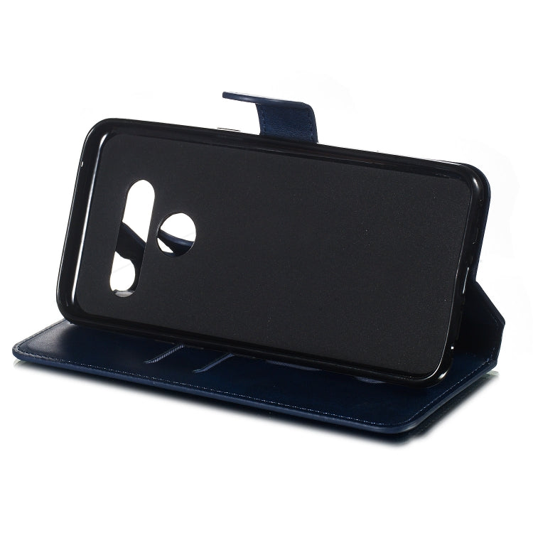 For LG V50 Solid Color Buckle Horizontal Flip Leather Case with Wallet & Holder & Card Slots