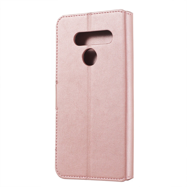 For LG V50 Solid Color Buckle Horizontal Flip Leather Case with Wallet & Holder & Card Slots