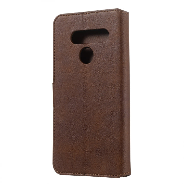 For LG V50 Solid Color Buckle Horizontal Flip Leather Case with Wallet & Holder & Card Slots
