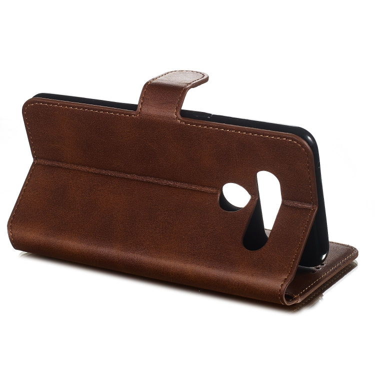 For LG V50 Solid Color Buckle Horizontal Flip Leather Case with Wallet & Holder & Card Slots