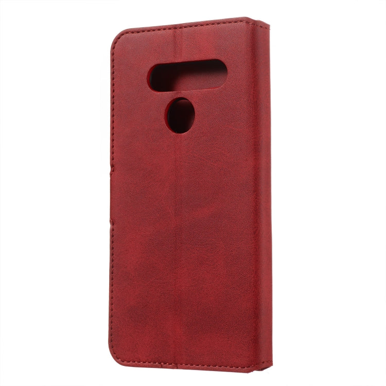 For LG V50 Solid Color Buckle Horizontal Flip Leather Case with Wallet & Holder & Card Slots