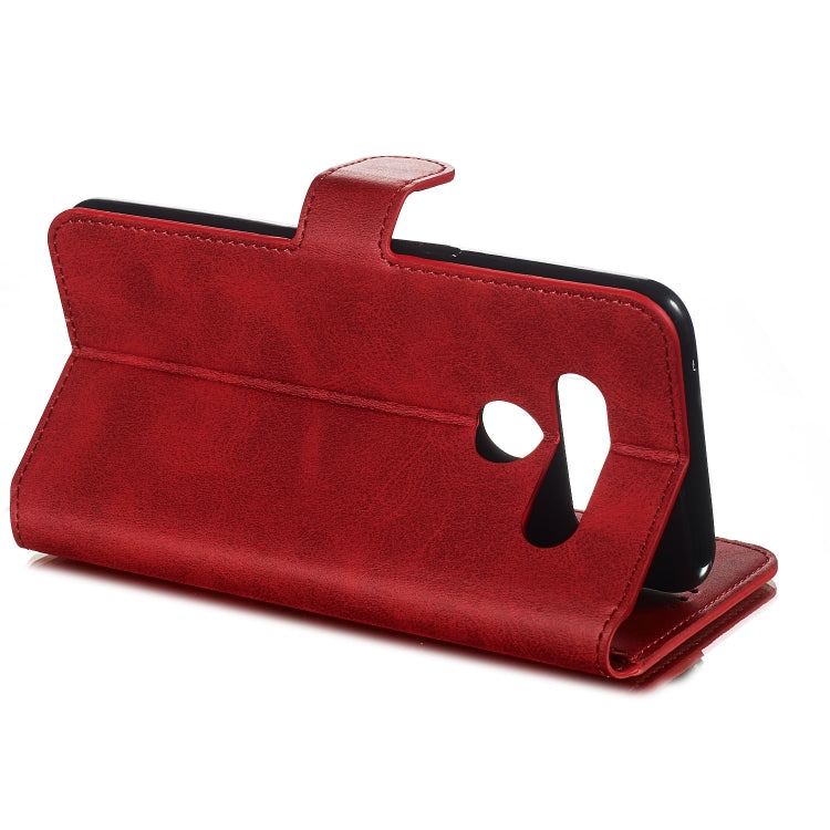 For LG V50 Solid Color Buckle Horizontal Flip Leather Case with Wallet & Holder & Card Slots