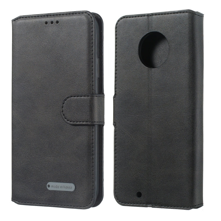For Motorola Moto G6 (2018) Solid Color Buckle Horizontal Flip Leather Case with Wallet & Holder & Card Slots