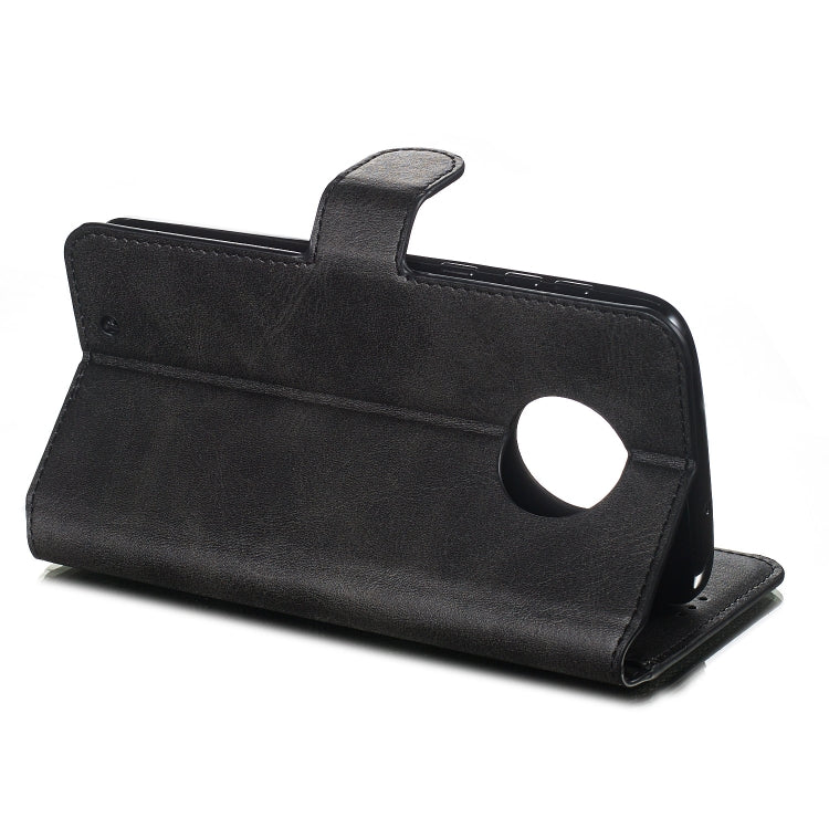 For Motorola Moto G6 (2018) Solid Color Buckle Horizontal Flip Leather Case with Wallet & Holder & Card Slots