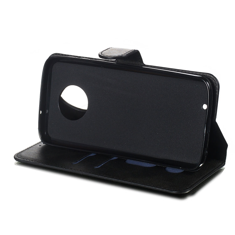 For Motorola Moto G6 (2018) Solid Color Buckle Horizontal Flip Leather Case with Wallet & Holder & Card Slots