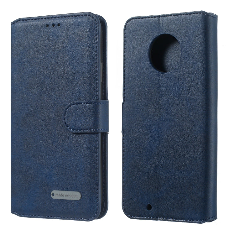 For Motorola Moto G6 (2018) Solid Color Buckle Horizontal Flip Leather Case with Wallet & Holder & Card Slots
