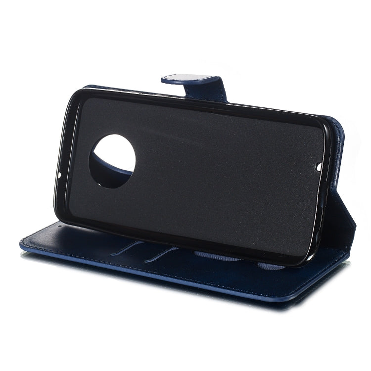 For Motorola Moto G6 (2018) Solid Color Buckle Horizontal Flip Leather Case with Wallet & Holder & Card Slots