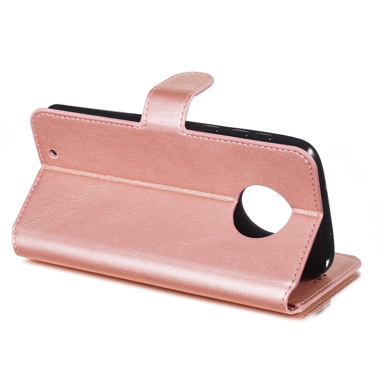 For Motorola Moto G6 (2018) Solid Color Buckle Horizontal Flip Leather Case with Wallet & Holder & Card Slots
