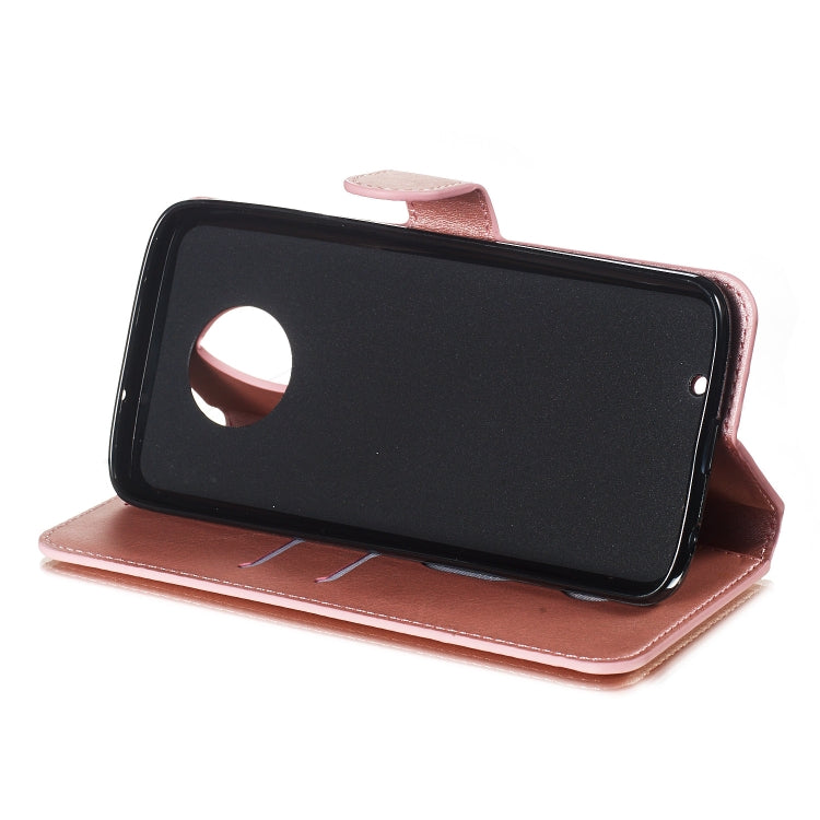 For Motorola Moto G6 (2018) Solid Color Buckle Horizontal Flip Leather Case with Wallet & Holder & Card Slots