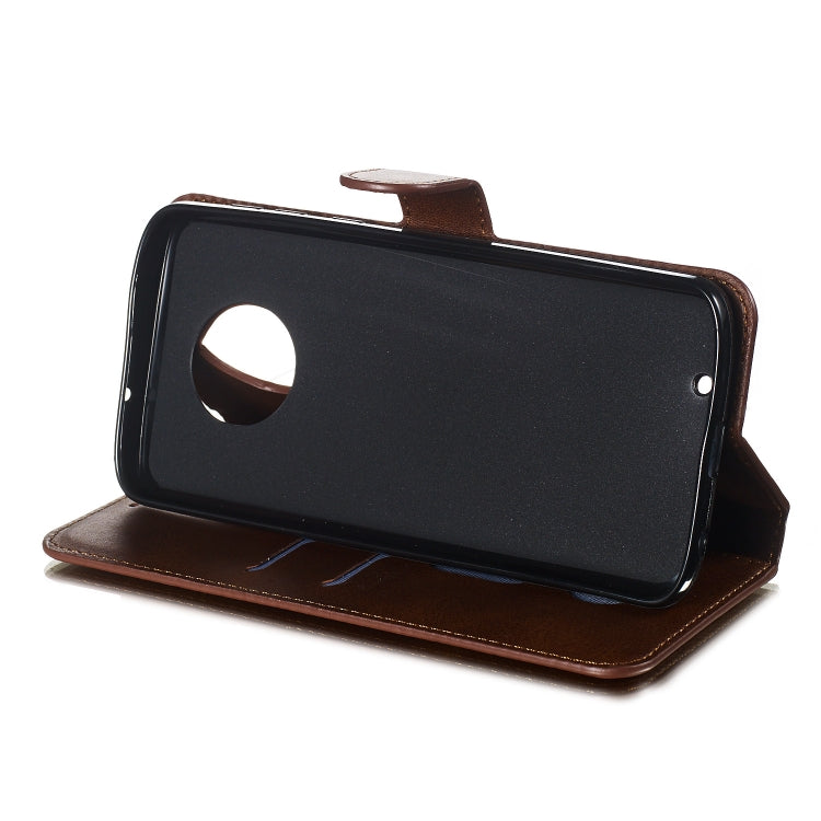 For Motorola Moto G6 (2018) Solid Color Buckle Horizontal Flip Leather Case with Wallet & Holder & Card Slots
